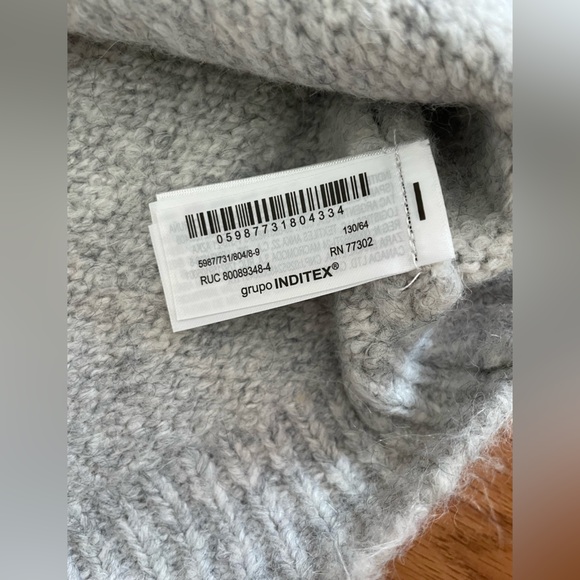 Zara Kids Gray Sleeveless Knit Sweater - Picture 5 of 5